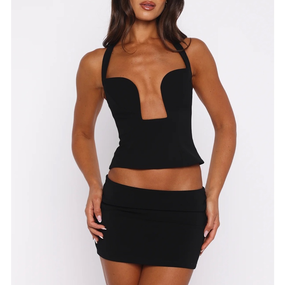 Black Halter Neck top